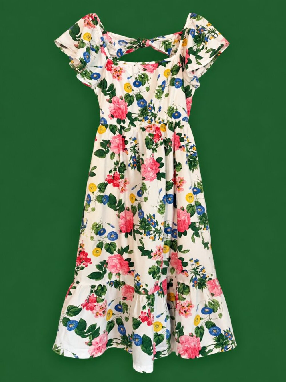 🌸 Beautiful Floral Dress – Girls Size 8